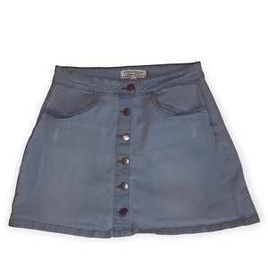 Streetwear society button up skirt